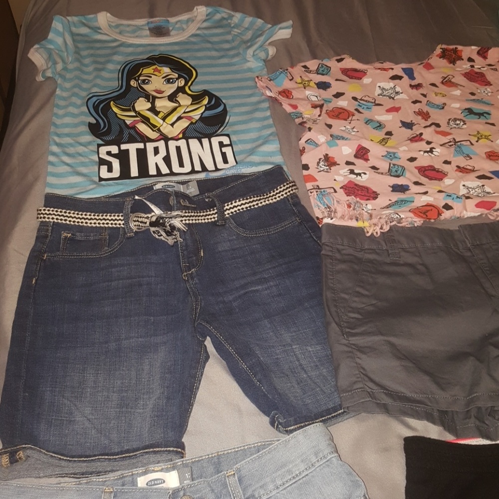 Lot of shorts and shirts